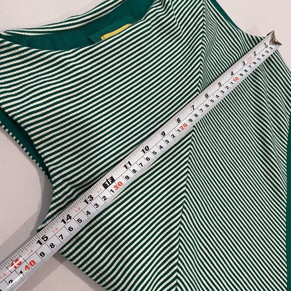 ~ Sm Anthropologie Maeve Dress Asymmetrical Cameron Green Striped Tank Boho - Picture 4 of 16